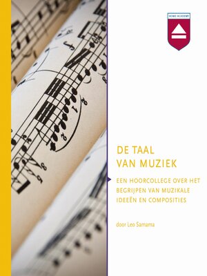 cover image of De taal van muziek